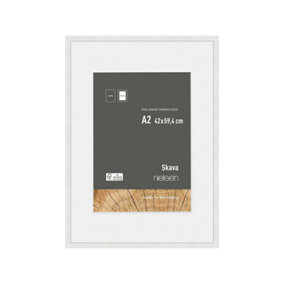 nielsen Skava A2 White Wooden Picture Frame With A3 Mount