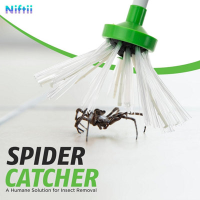 NIFTII Spider Catcher with Long Handle Tool Humane Indoor Outdoor ...