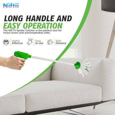 NIFTII Spider Catcher with Long Handle Tool Humane Indoor Outdoor ...