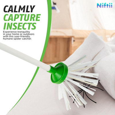 NIFTII Spider Catcher with Long Handle Tool Humane Indoor Outdoor ...