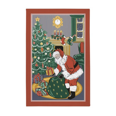 Night Before Christmas Christmas 100% Cotton Tea Towel Price Comparisons | Compare The Build