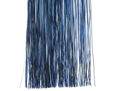 Night Blue Lametta Foil Tinsel Garland Strand Christmas Tree Decor 50cm x 40cm