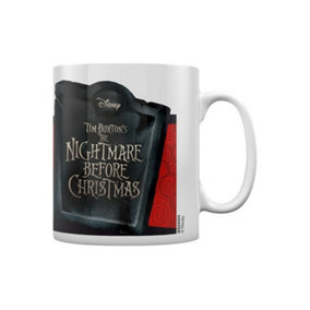 Nightmare Before Christmas Banner Jack Skellington Mug White/Black/Red (One Size)