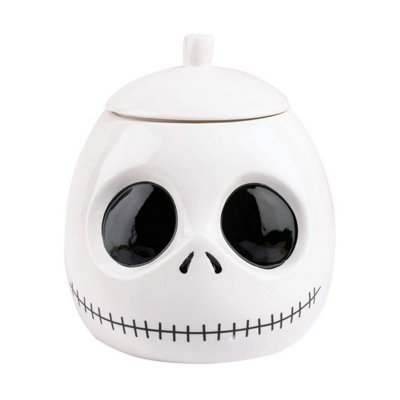 Nightmare Before Christmas Jack Skellington Jar White/Black (One Size)