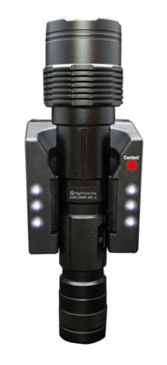NightSearcher Explorer XPL-C - Rechargeable Heavy Duty Torch with Wall Mounted Charging Station, 1100 Lumens