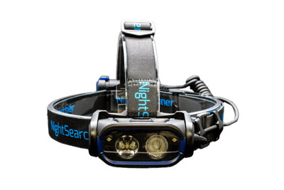 NightSearcher HT800  ,  850 Lumens  4xAA Head Torch with Automatic Proximity Beam Adjustment
