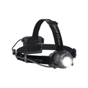 NightSearcher Zoom 780EXR, Hybrid Rechargeable or 4x AAA Adjustable Spot-to-Flood Head Torch, 780 Lumens