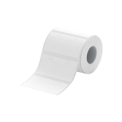 NIIMBOT B Range 50x19+7mm White Jewellery With Hole Labels, Roll of 250