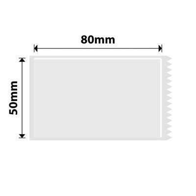 NIIMBOT M Range 50x80mm Transparent Thermal Transfer Labels, Roll of 90