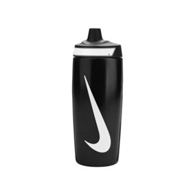 Nike Refuel Gripped Water Bottle Black/White (One Size)