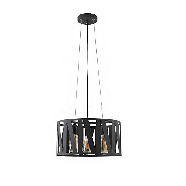 Cgc Black Suspended Ceiling Light With