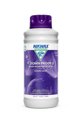 Nikwax Down Proof 1 Litre. For waterproofing Down filled items of clothing