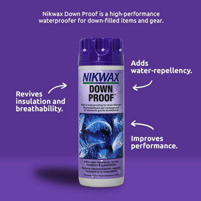 Nikwax Down Proof 1 Litre. For waterproofing Down filled items of clothing