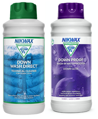 Nikwax Down Proof/Downwash Direct Twin Pack 1Ltr.