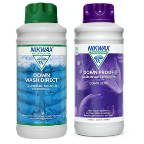Nikwax Down Proof/Downwash Direct Twin Pack 1Ltr.