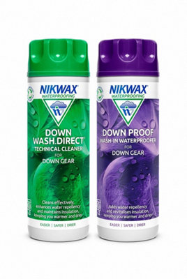 Nikwax Down Proof/Downwash Direct Twin Pack 300ml | DIY at B&Q