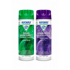 Nikwax Down Proof/Downwash Direct Twin Pack 300ml