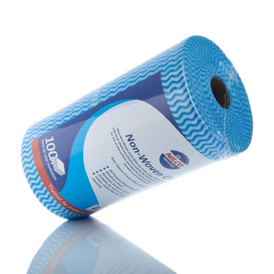 Nilco All Purpose General Blue Colour Coded Clean Cloths Roll 100sheets NCA005