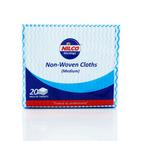Nilco All Purpose General Blue Colour Coded Cleaning Cloths 30x35cm NCA001
