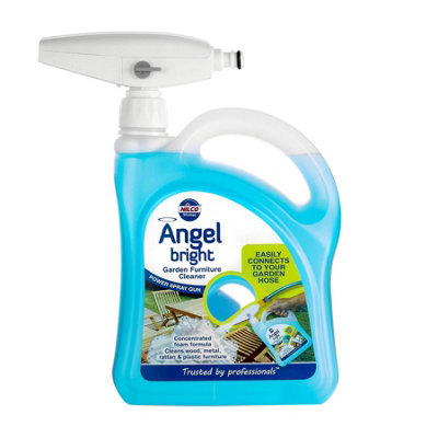 Nilco Angel Bright - Garden Furniture Cleaner & Foam Gun 2L Treatment 2 Litres