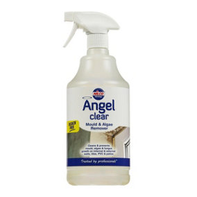 Nilco Angel Clear 1L Mould Algae Remover Cleaner Walls Tiles PVC Patios 1 Litre