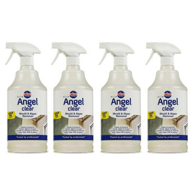 Nilco Angel Clear 4L Mould Algae Remover Cleaner Walls Tiles PVC Patios ...