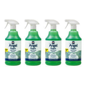 Nilco Angel Foam - Patio & Path Cleaner 4L Ready To Use Dirt Algae Remover 4x 1L