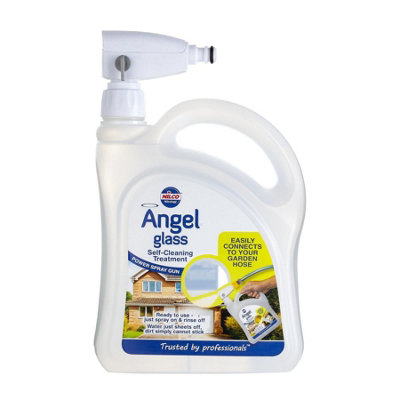 Nilco Angel Glass 12L Self Cleaning Treatment Cleaner Mirrors Tiles Screens 6x2L