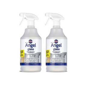 Nilco Angel Glass 2L Self Cleaning Treatment Cleaner For Mirrors Tiles Screens