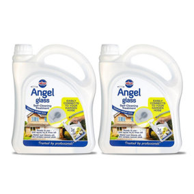 Nilco Angel Glass 4L Self Cleaning Treatment Cleaner Mirrors Tiles Screens 2x 2L