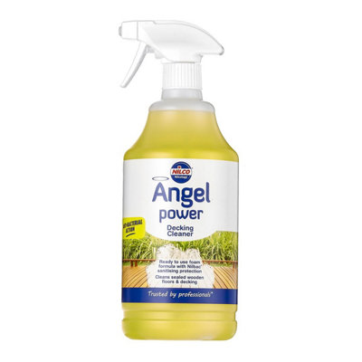 Nilco Angel Power Garden Decking Foaming Cleaner & Trigger 1L Treatment 1 Litre