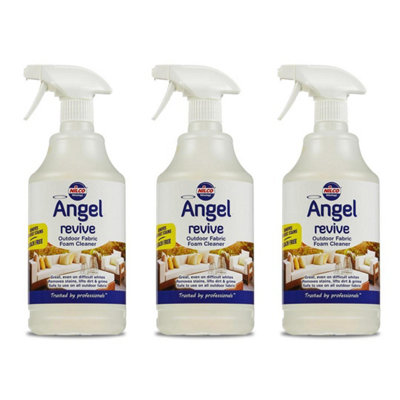 Nilco Angel Revive 3L Outdoor Fabric Foam Cleaner Dirt Stain Remover 3x 1 Litre
