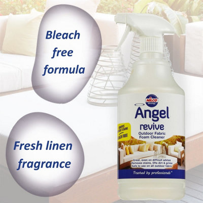 Nilco Angel Revive 3L Outdoor Fabric Foam Cleaner Dirt Stain Remover 3x 1 Litre
