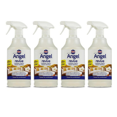 Nilco Angel Revive 4L Outdoor Fabric Foam Cleaner Dirt Stain Remover 4x 1 Litre