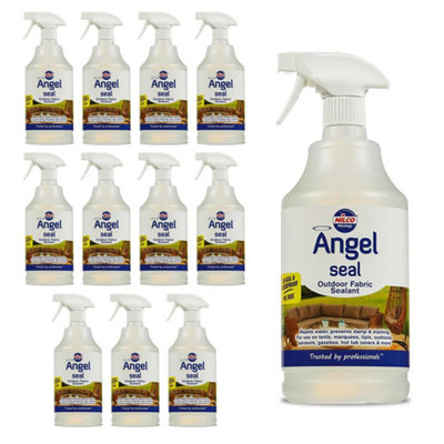 Nilco Angel Seal 12L Outdoor Fabric Sealant Waterproof Furniture Re-Seal 12x 1L