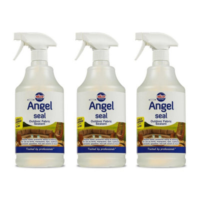 Nilco Angel Seal 3L Outdoor Fabric Sealant Waterproof Furniture Re-Seal 3x 1L