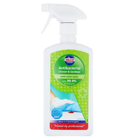 Nilco Antibacterial Cleaner and Sanitiser - 500ml Multi-Surface Spray x 12