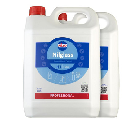 Nilco Nilglass Glass & Mirror Cleaner 5L x4 Treatment 20 Litres 20L Ready To Use