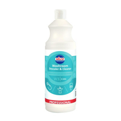 Nilco SVTN1FLC 1L W3 Washroom Descaler Cleaner 1 Litre Hard Water Deposits x 12