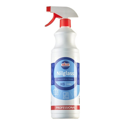 Nilco SVTN1GC Nilglass Glass & Mirror Cleaner 1 Litre Trigger Spray Treatment 1L