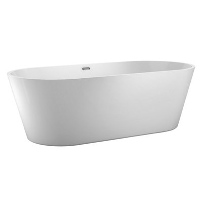 Nile White Freestanding Acrylic Bath (L)1485mm (W)790mm