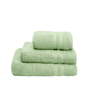 Nimbus 100% Turkish Cotton 4 Piece Towel Set Sage. 2 Hand Towels 2 Bath Towels