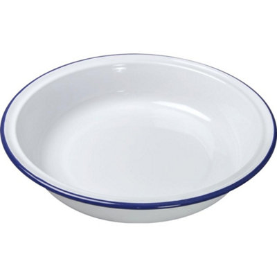 Nimbus Round Pie Dish White/Blue (26cm)