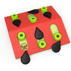 Nina Ottosson Cat Puzzle & Play Interactive Treat Hide Game Melon Madness