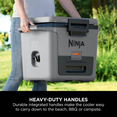 Ninja FrostVault Cool Box 30QT 28L with Dry Zone, Slate Grey FB131UKGY