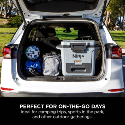 Ninja FrostVault Cool Box 30QT 28L with Dry Zone, Slate Grey FB131UKGY