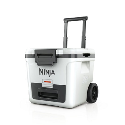 Ninja FrostVault Wheeled Cool Box 30QT/28L with Dry Zone, Cloud White ...