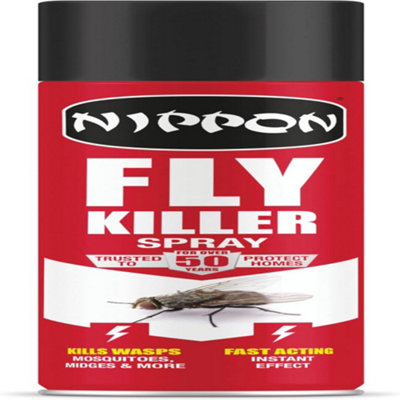 Nippon Fly and Wasp Killer Fast Acting Insecticide for Flies Wasps ...