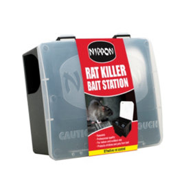 Nippon Rat Killer Bait Station Portable Reusable Rodent Control Indoor Outdoor