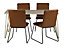 Nirvana Solid Light Mango Wood Rectangular 6 Seater Dining Table